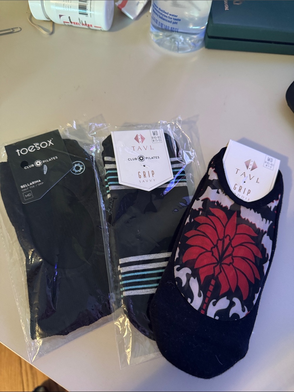 Tavi Noir THREE Pairs of Grip Socks NWT